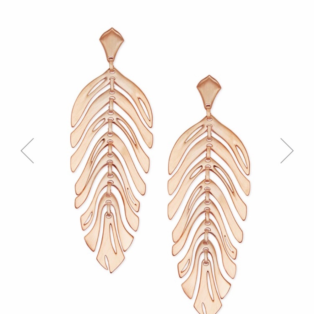 Kendra Scott Rose Gold Lotus Earrings
